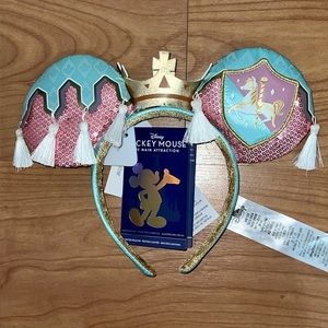 Disney Mickey Mouse Main Attraction Ear Headband Prince Charming Regal Carrousel
